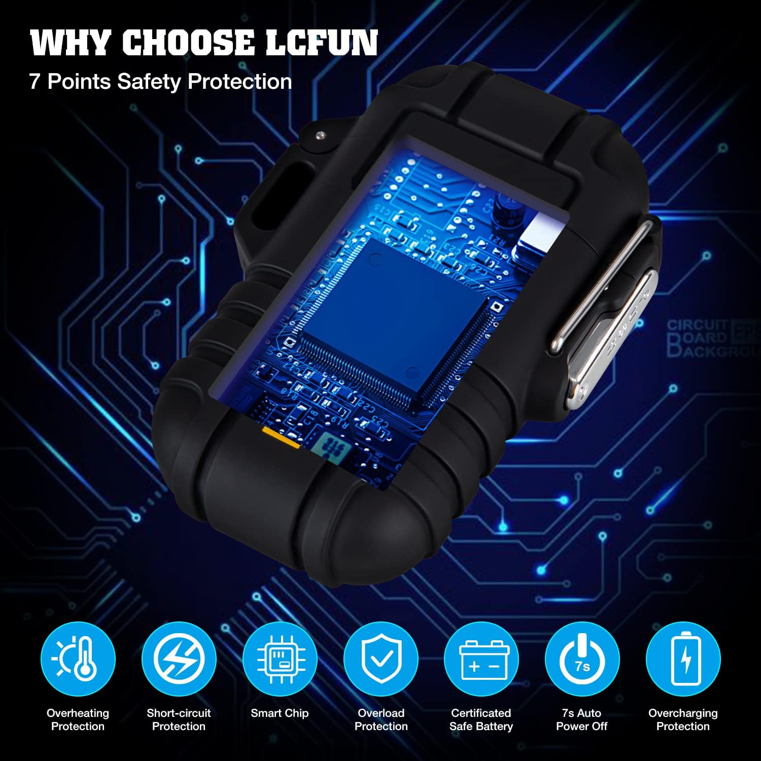 Detalle de Electric plasma lighter USB recharge