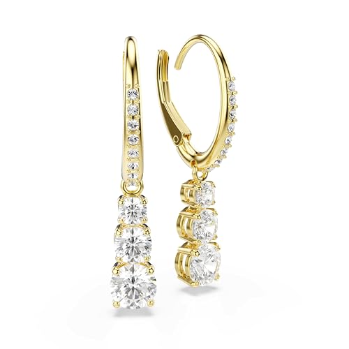 Detalle de Swarovski Pendientes de Aro Stilla Attract con Zirconia Transparentes en Talla Redonda