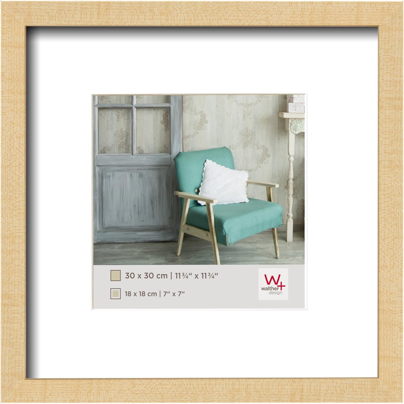 Thumbnail 6 de walther design Cadre photo gris Stockholm en bois, verre véritable, 30 x 45 cm (EA045D)