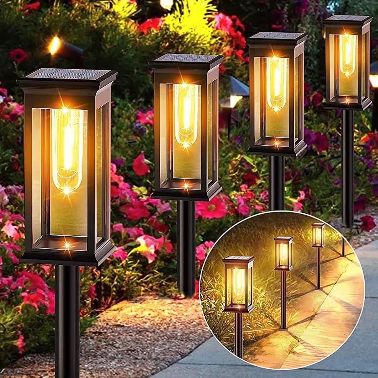 Hoofun Lampe Solaire Extérieur Hibou : éclairage automatique étanche pour jardin et allée (blanc)