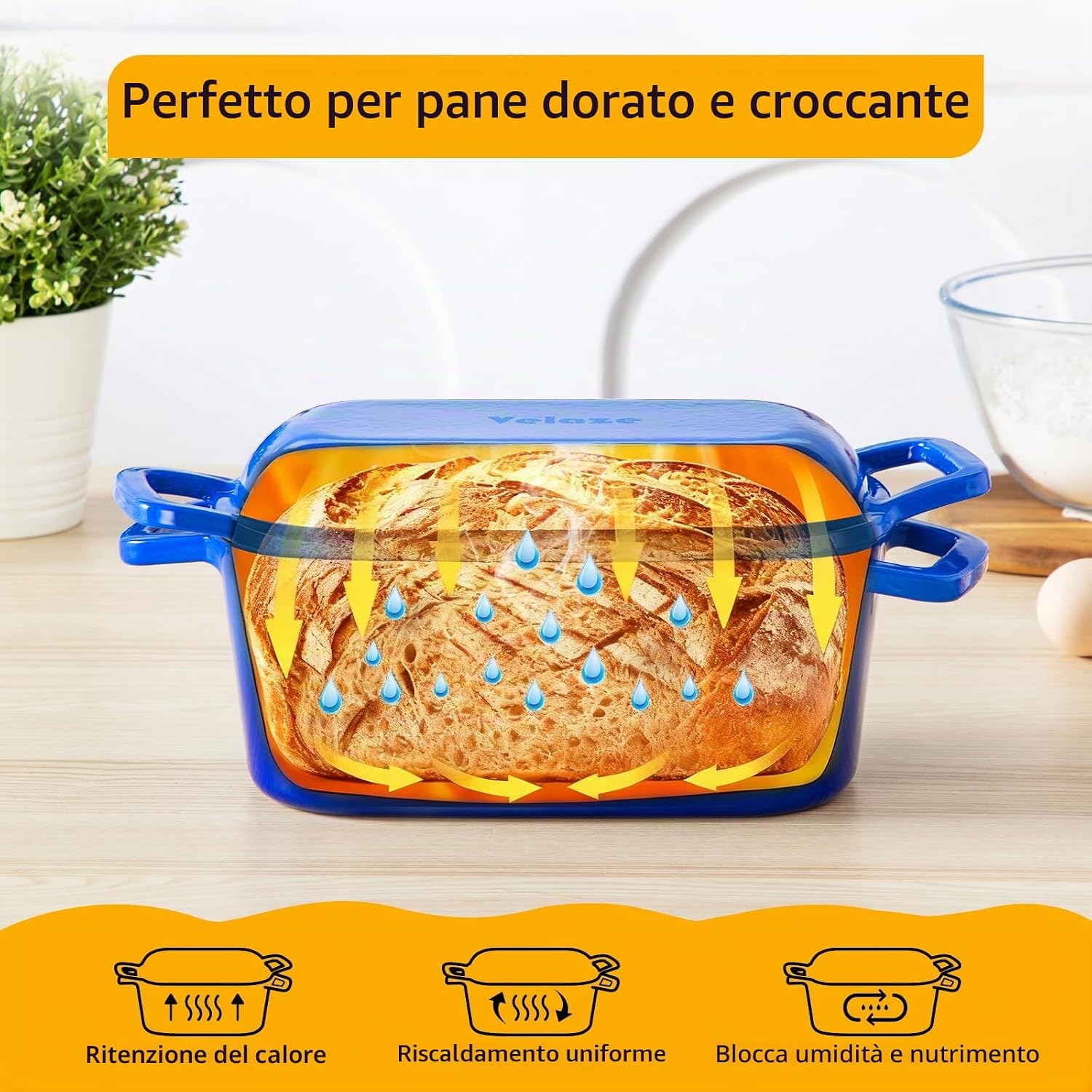Detalle de Velaze Pentola in Ghisa per Pane 3,4L