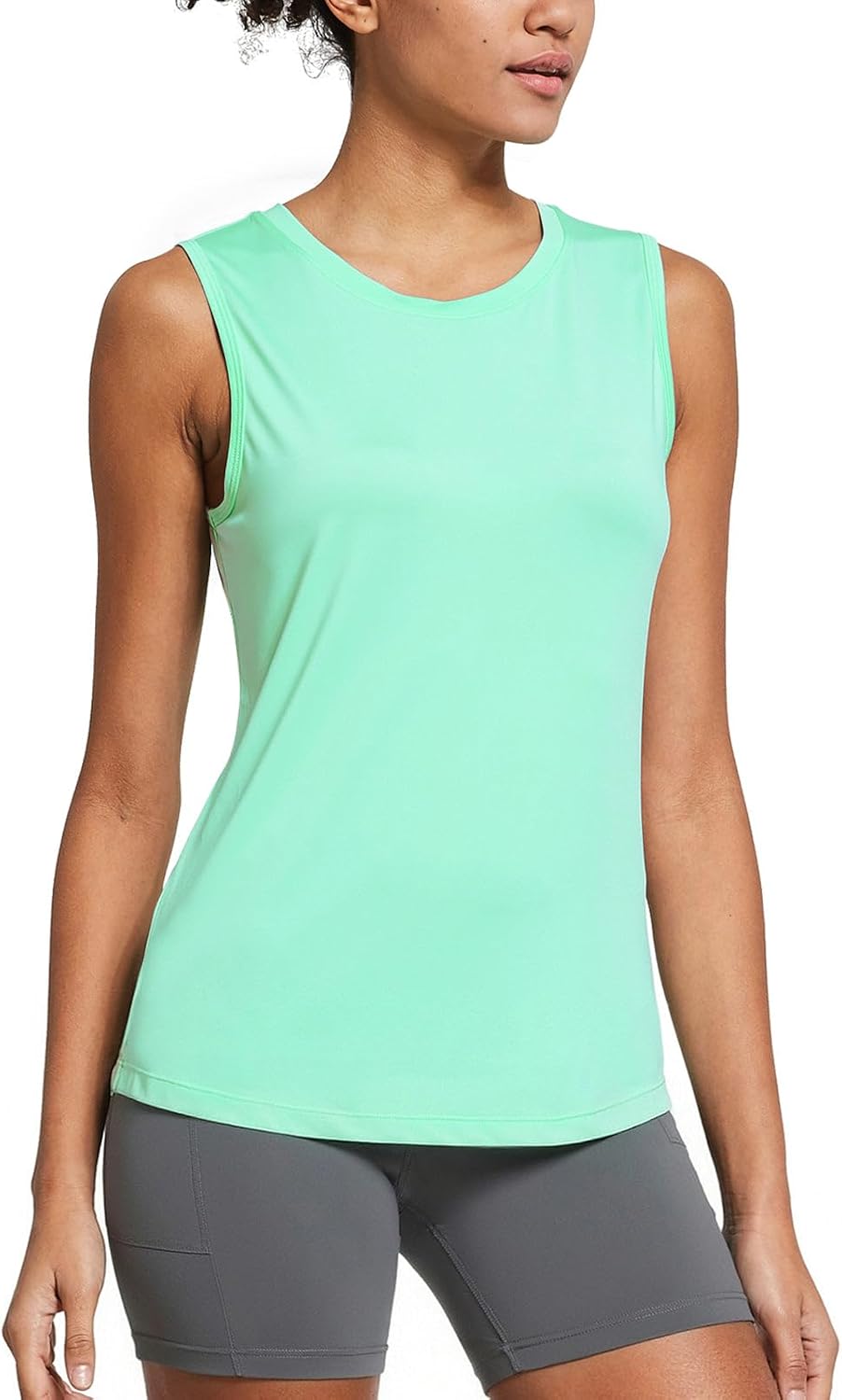 Detalle 2 de baleaf Women’s Sleeveless Workout Tank Tops (Cool-Dry, Reflective Elements)