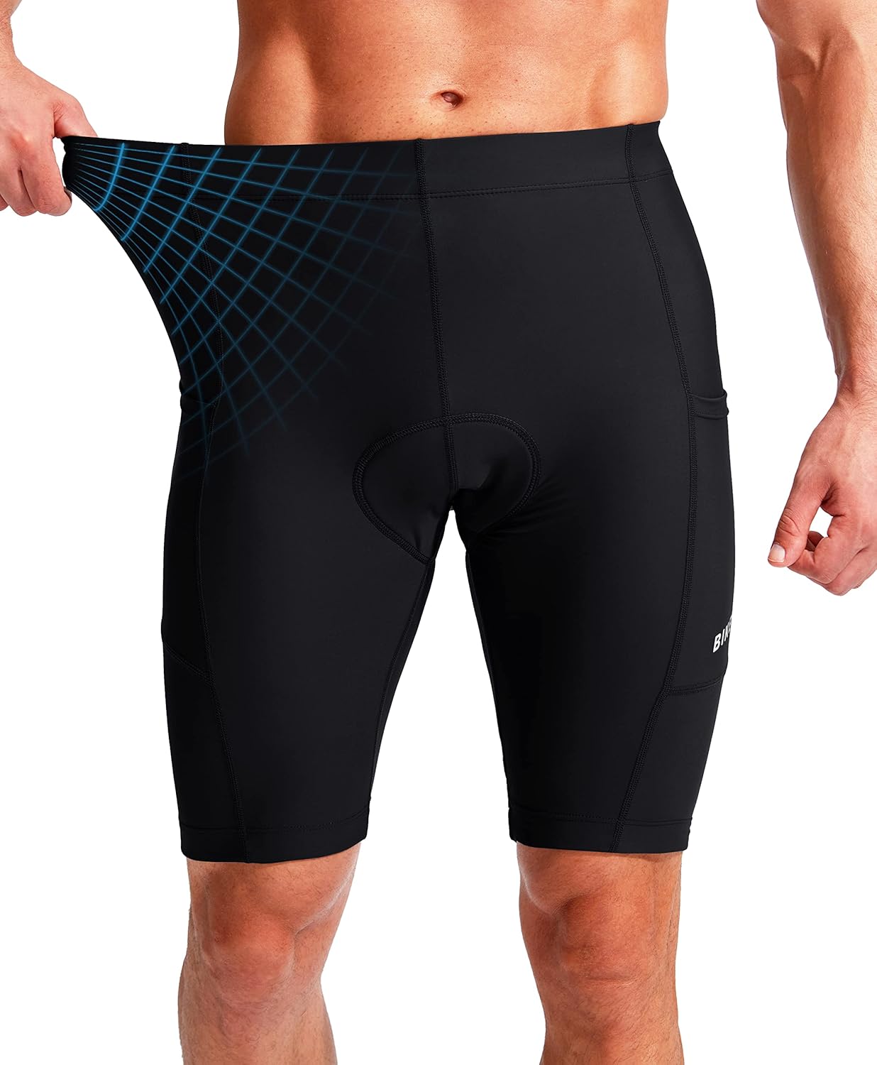 Thumbnail 2 de Bikewa Men's Bike Shorts 3D Padded Cycling Short with 9" Inseam, UPF 50+, Zipper Pockets