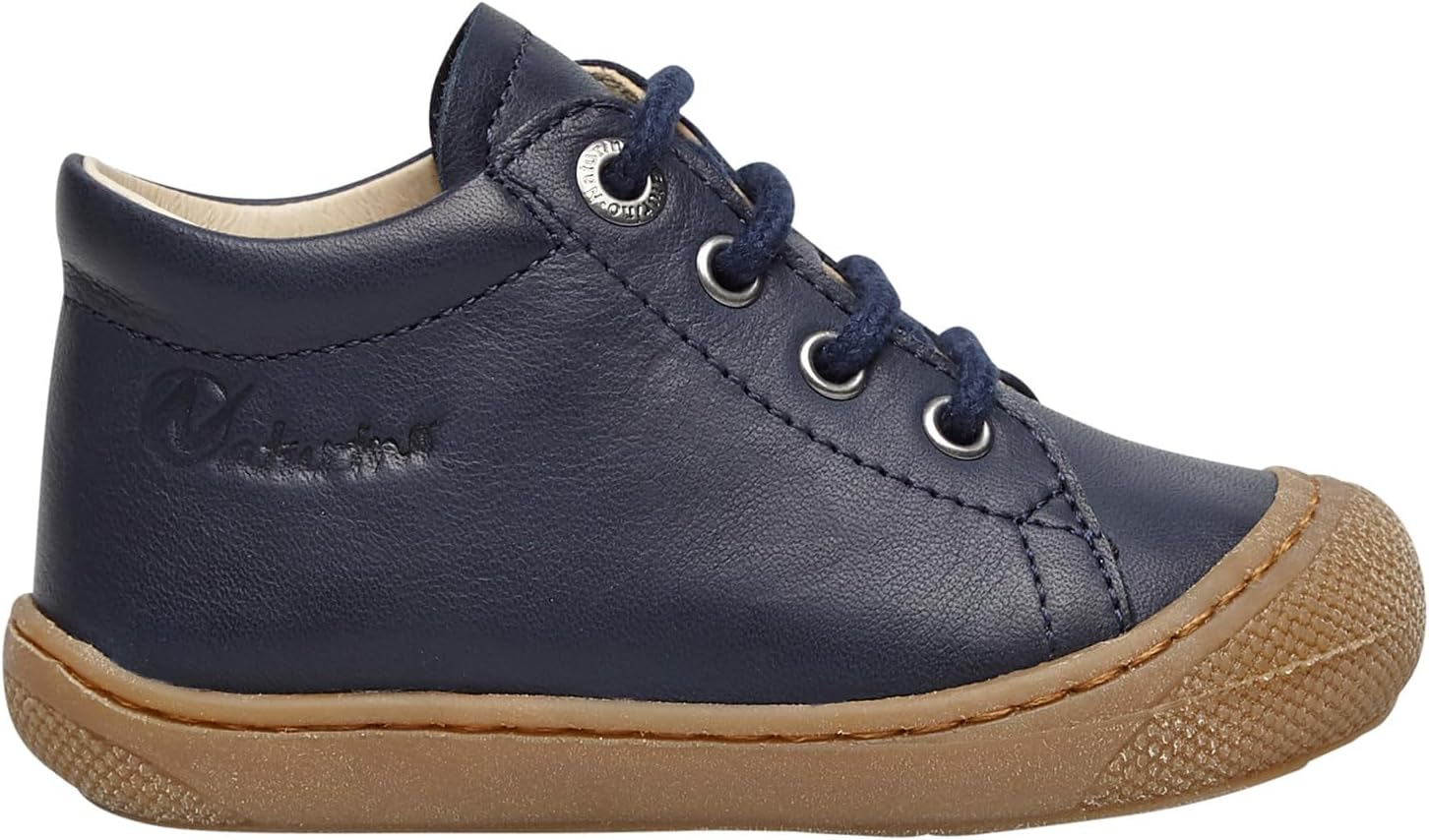 Detalle 2 de Naturino Lauflernschuhe aus Nappaleder – Schnürverschluss, Gummi-Außensohle
