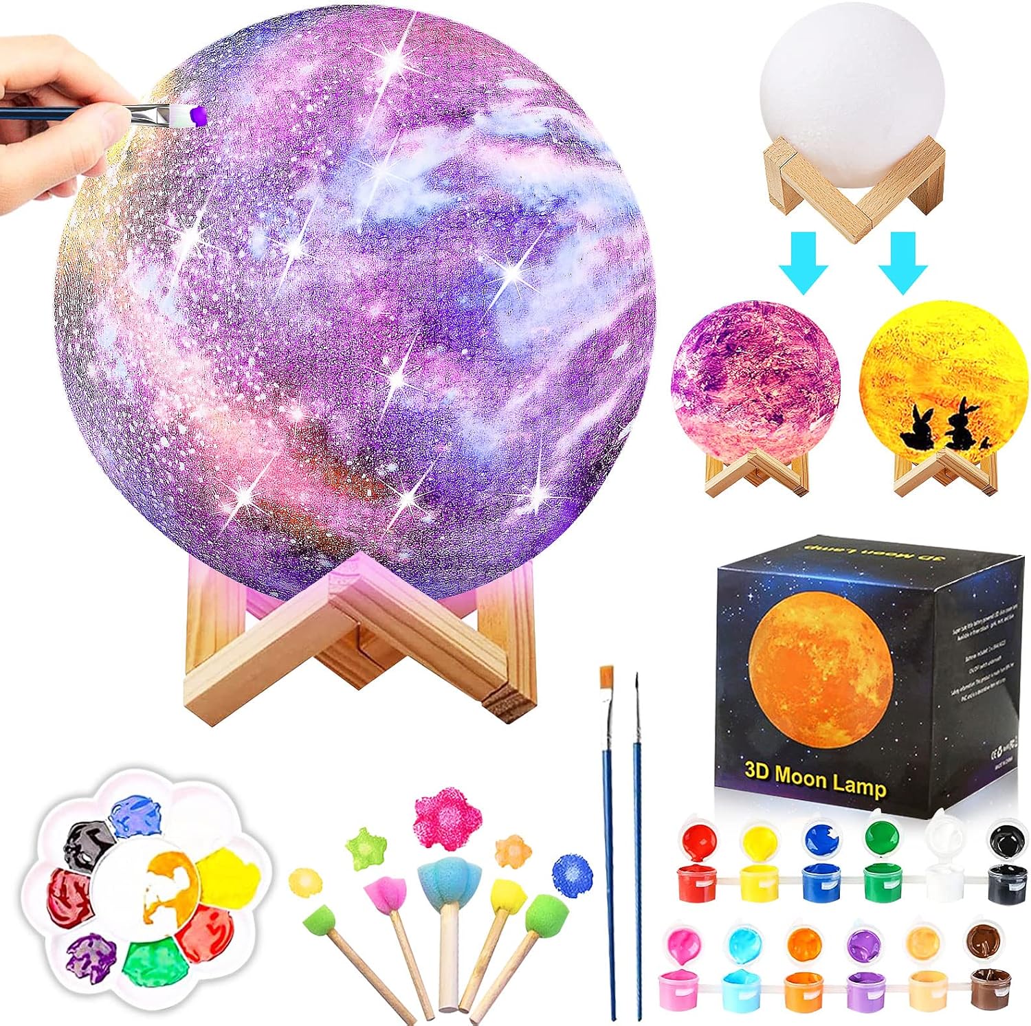 Detalle de Gytera Mond Lampe Bastelset 12 cm