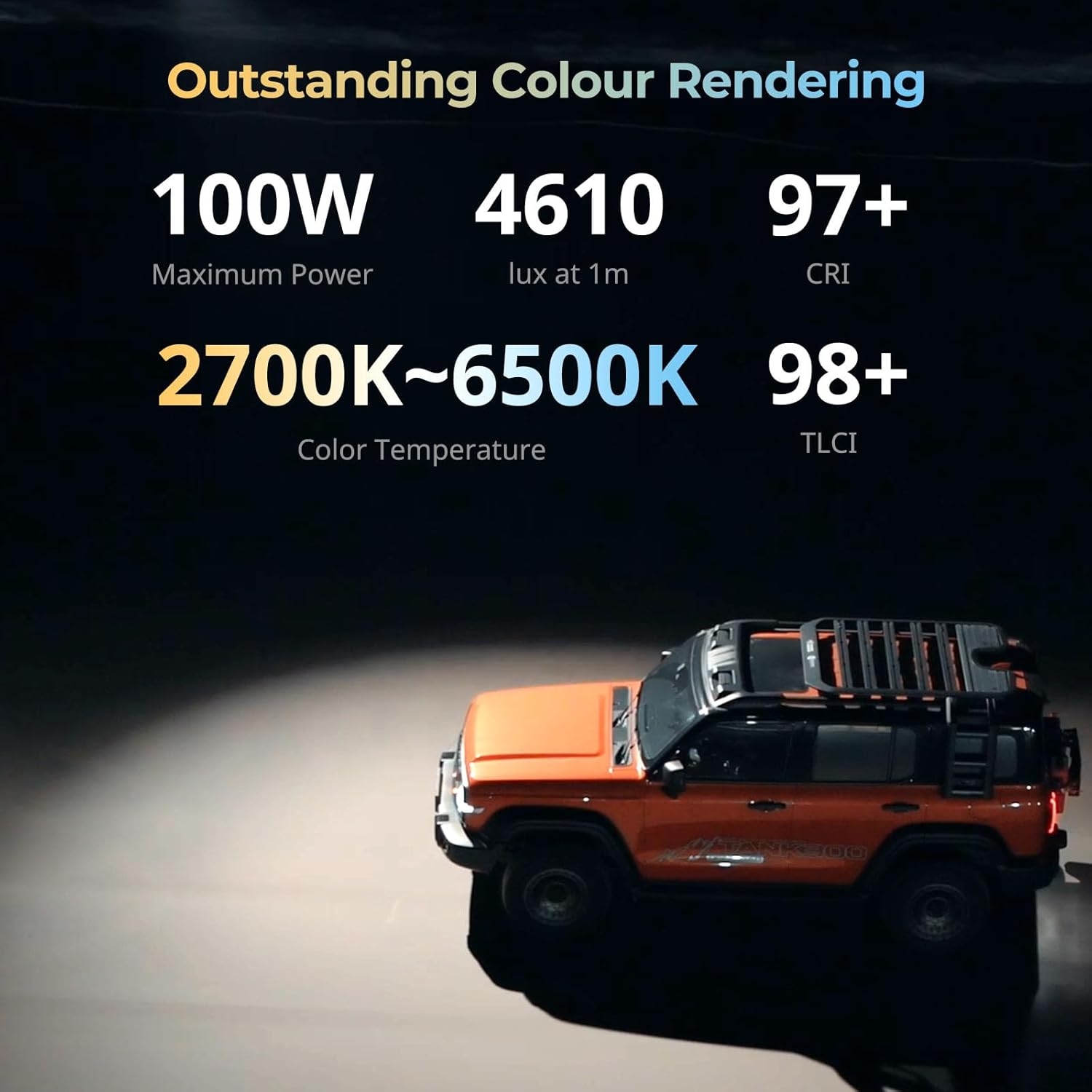 Detalle 2 de SMALLRIG RC 100B 100W Bi‑Colour LED Light