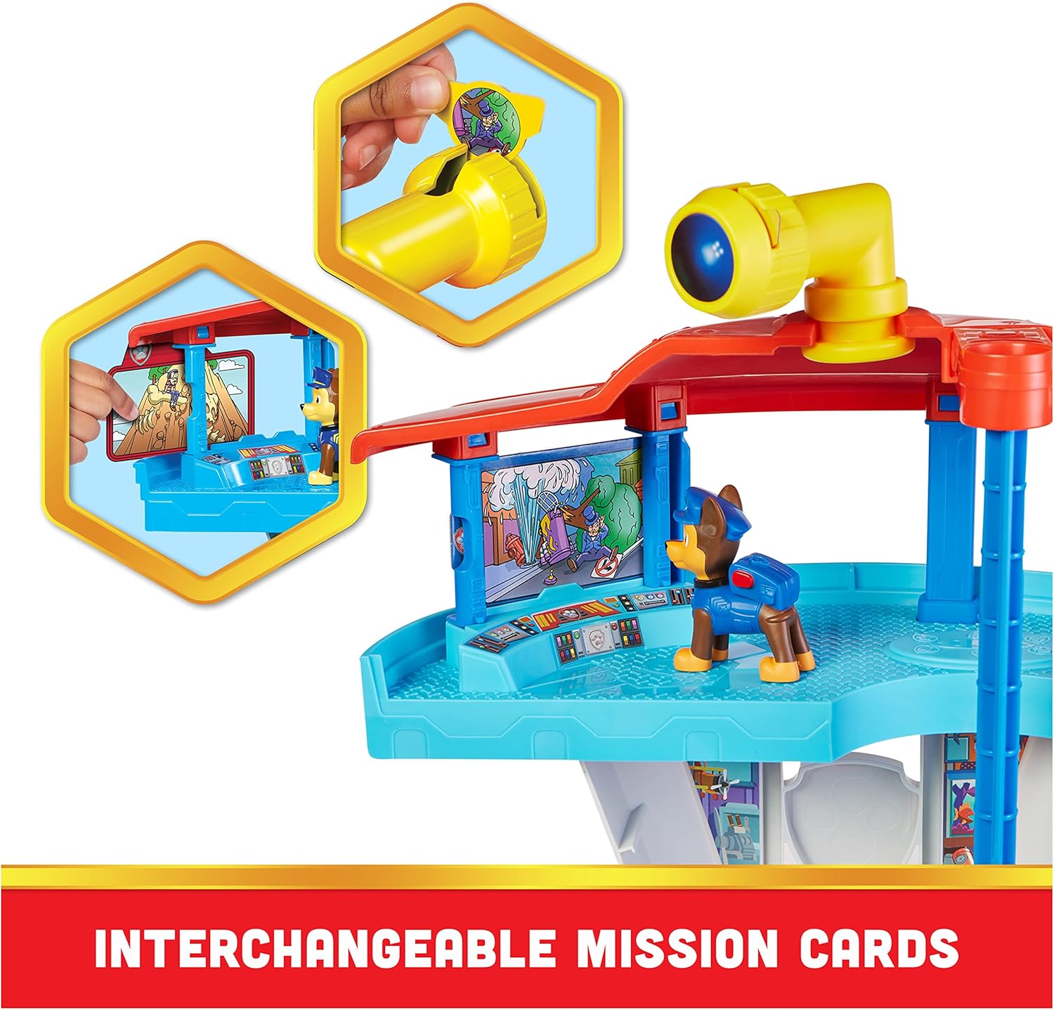 Detalle 1 de Paw Patrol Lookout Tower Playset with Toy Car Launcher and Chase Figures