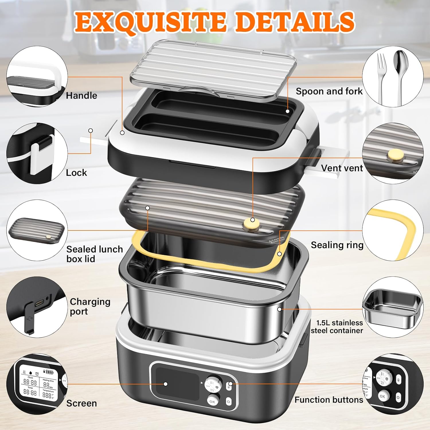 Thumbnail 2 de RWSRW Lunch box elettrico 1,5 l 100W