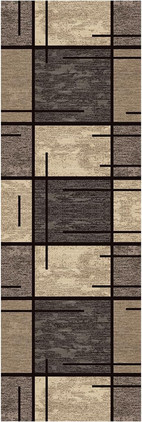 Detalle 2 de WTHYGB Teppichläufer für Flur & Küche, rutschfest, waschbar, 80 x 250 cm (beige)
