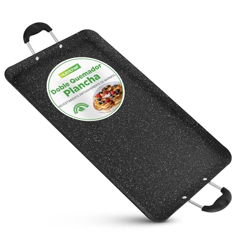 NutriChef Plaque Double Brûleur Antiadhésive ⚙