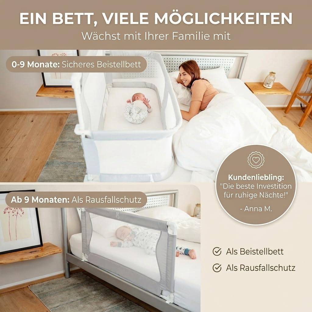 Thumbnail 3 de BabybeFun Beistellbett Baby für Elternbett