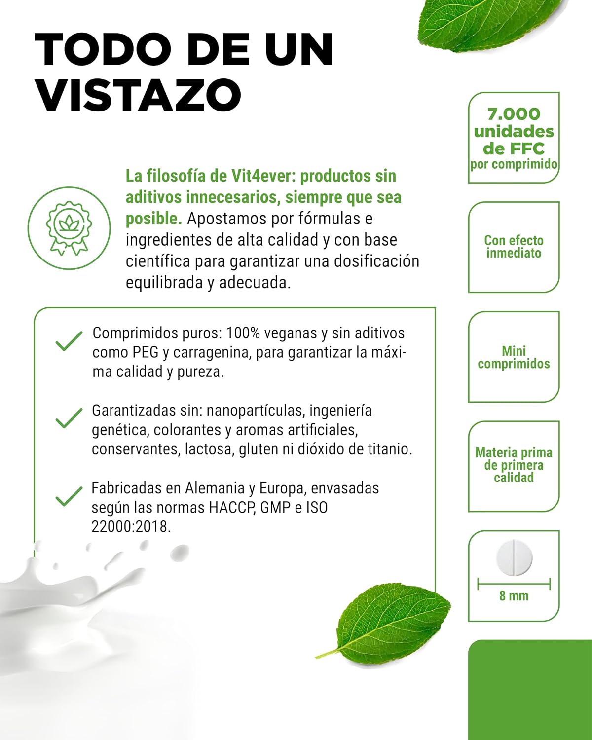 Detalle 2 de Lactasa 7.000 180 comprimidos para intolerancia