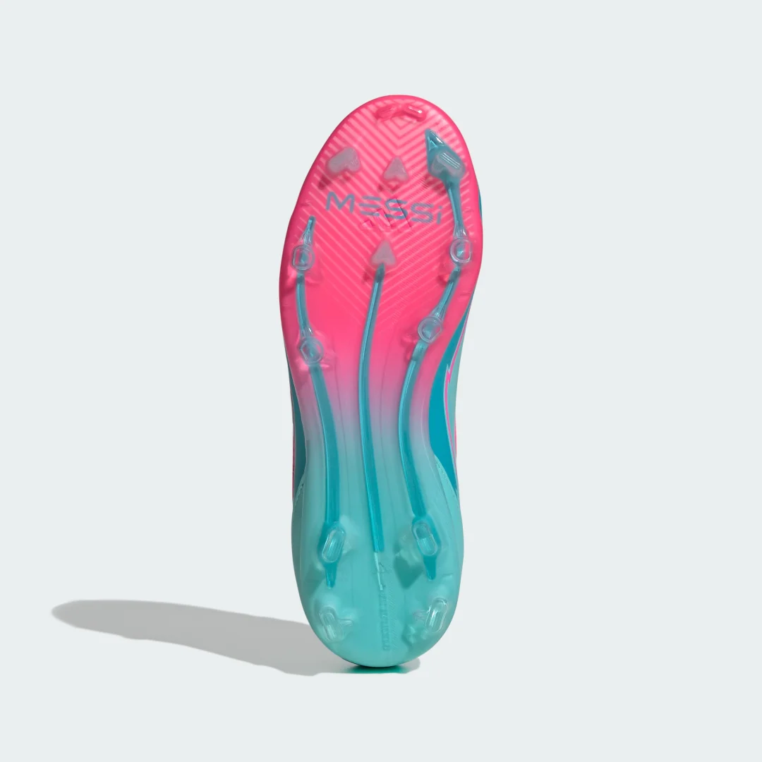 Detalle 2 de Bota de fútbol F50 Elite Messi para césped natural seco (Adolescentes) – Adidas