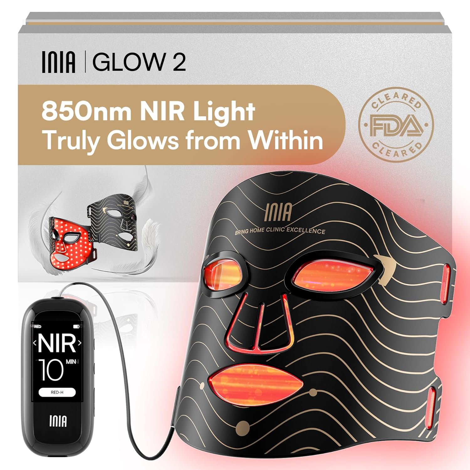 Detalle de INIA LED Maske Gesicht 2600 mAh