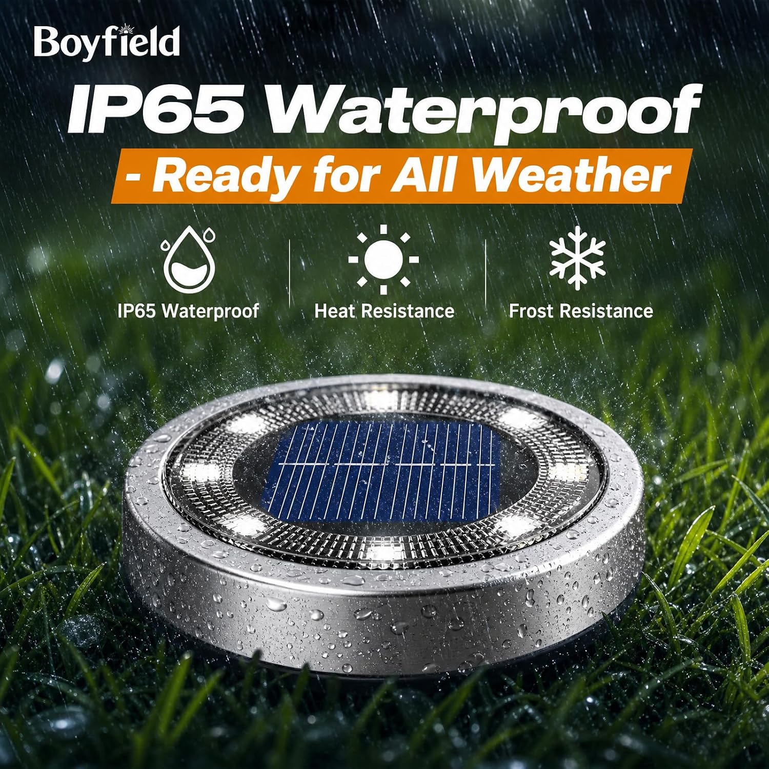 Detalle de Boyfield Solar Lights Outdoor Garden, 6 Pack