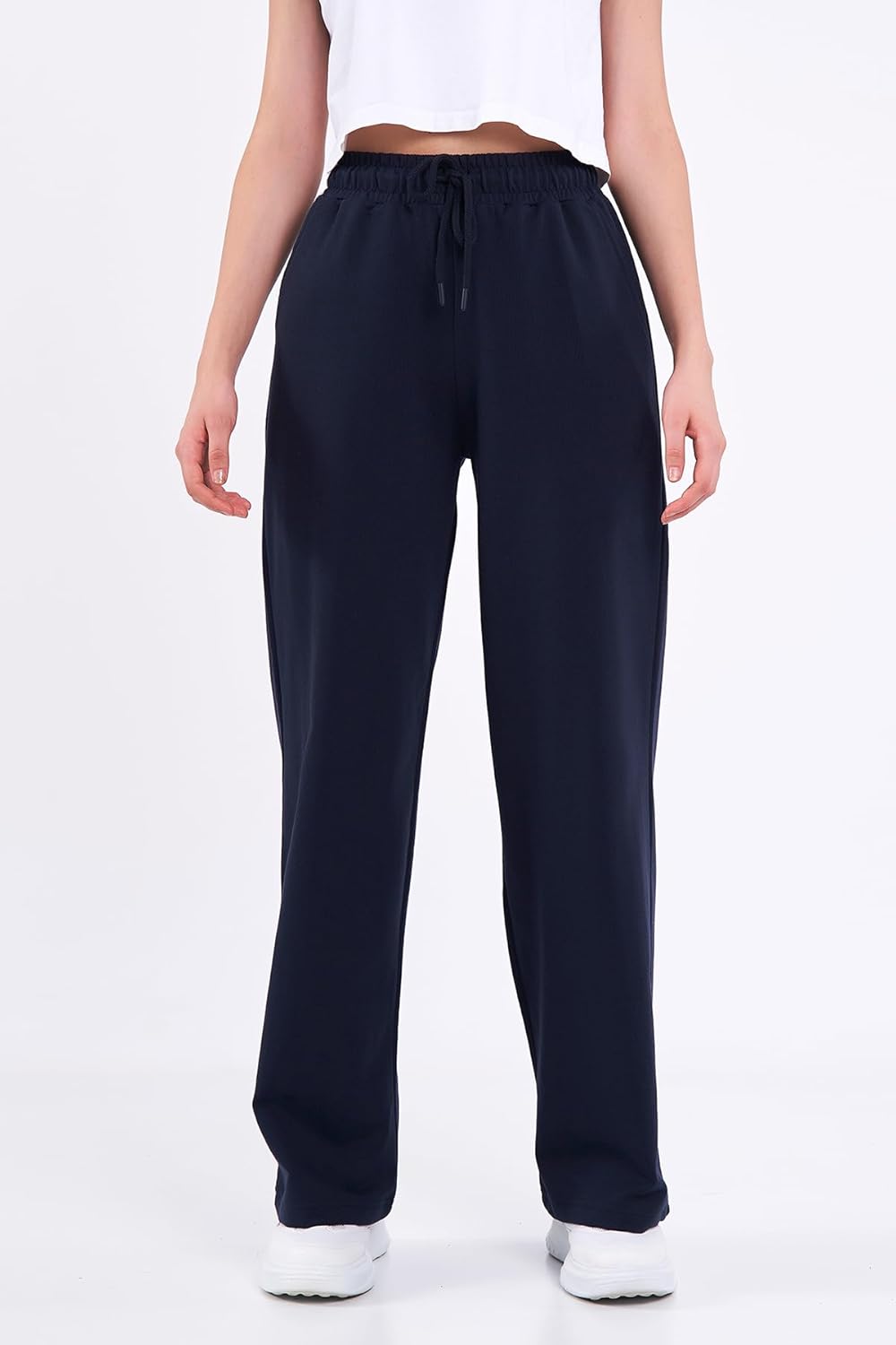 Thumbnail 1 de COMEOR Women’s Jogging Bottoms – lightweight breathable cotton straight-leg joggers with side pockets