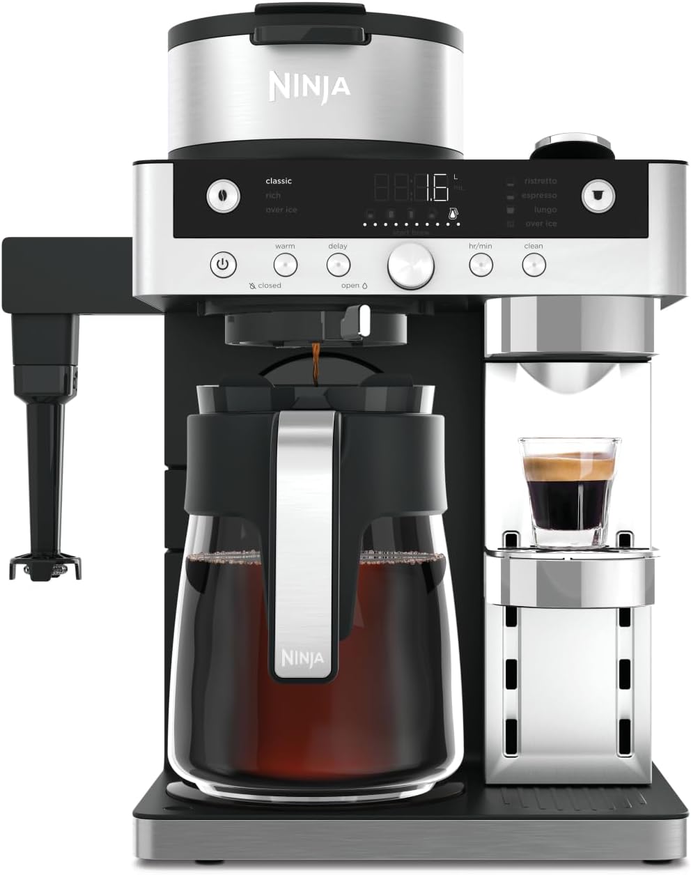 Detalle de Ninja Prestige Machine à Café 2-en-1: filtre et capsules pour latte et espresso – CFN802EU
