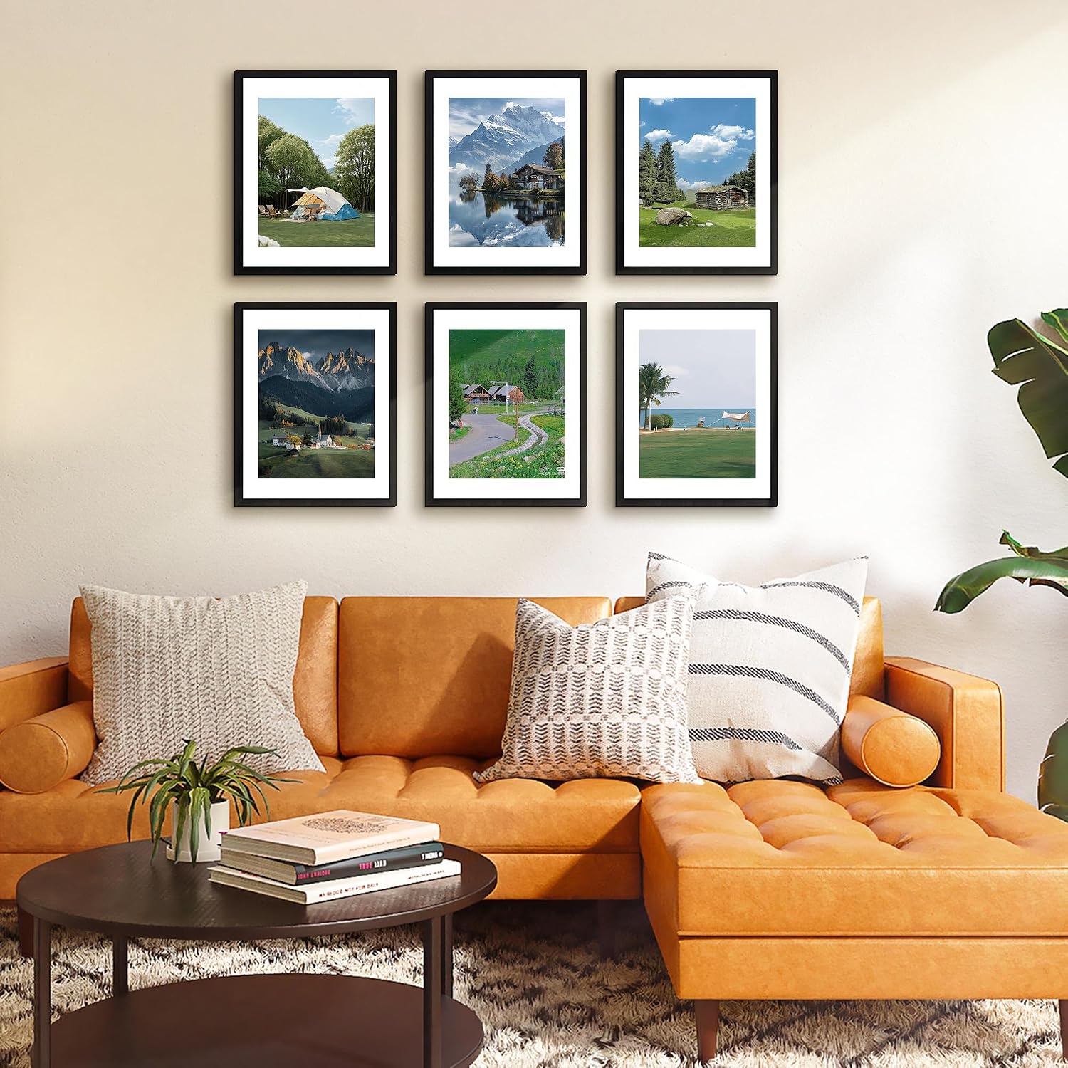 Detalle 2 de FIXSMITH 11x14 Picture Frames, 6-Pack, Black with HD Plexiglass