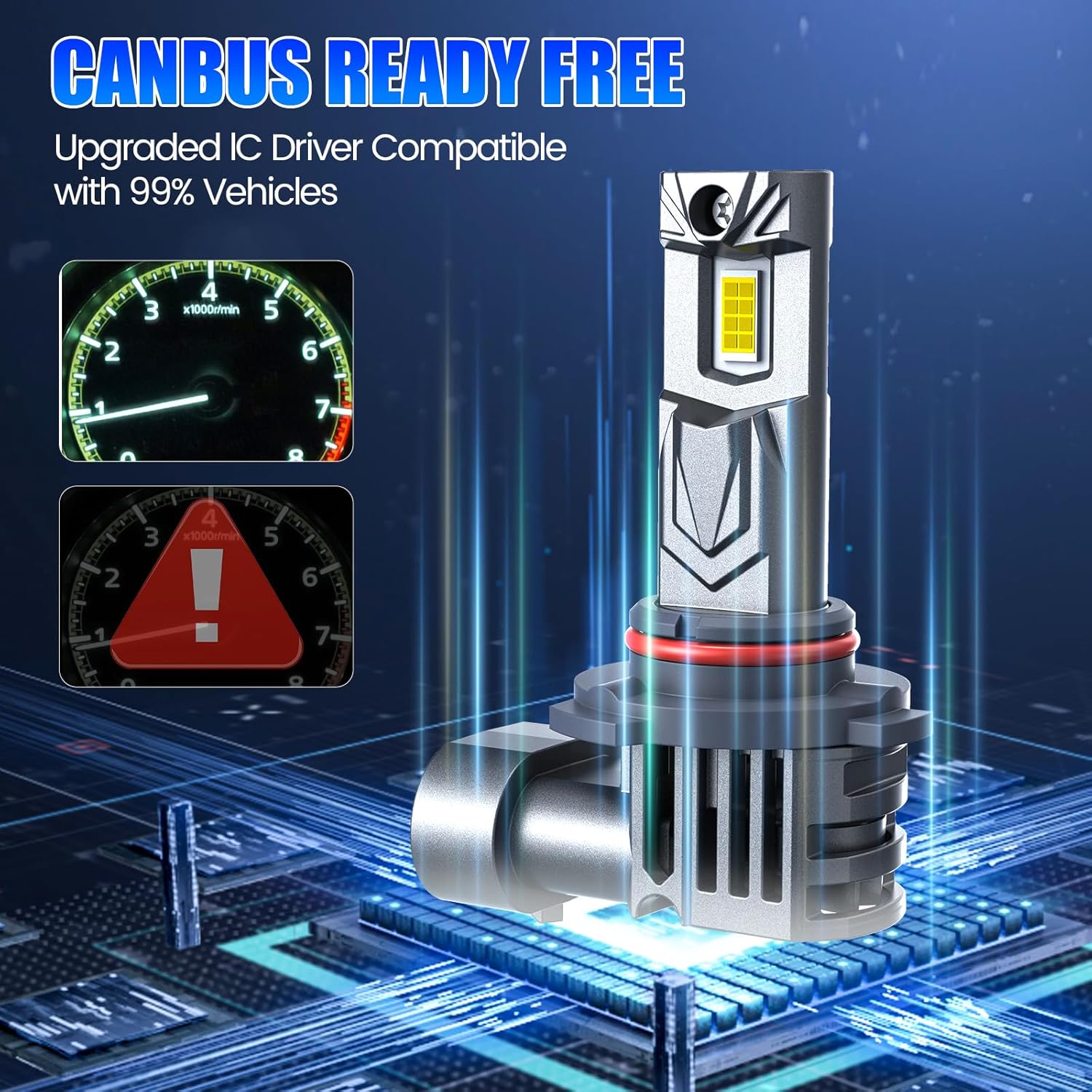 Detalle de HB3 fog light bulbs 6000K, 2 pack