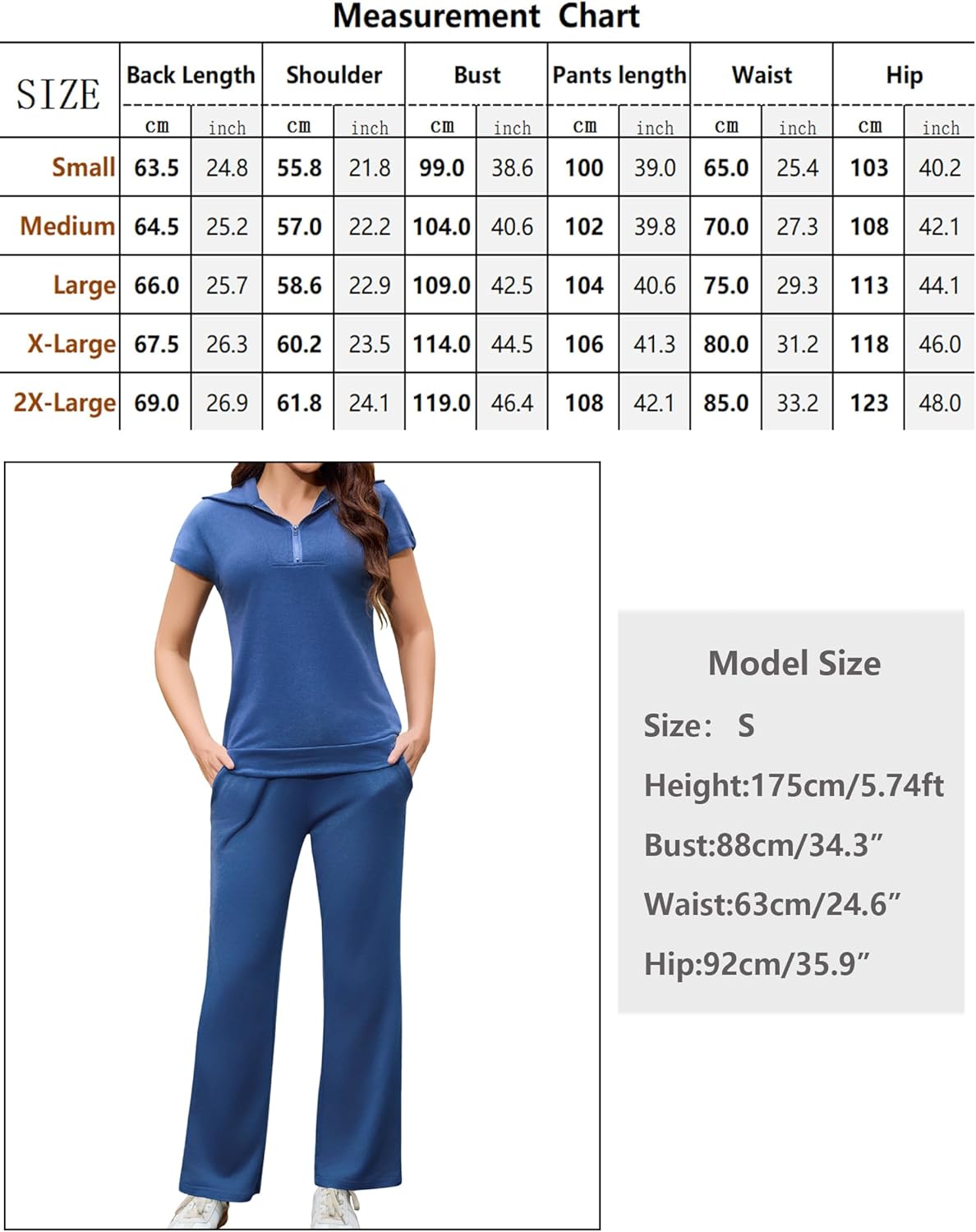 Thumbnail 5 de Aottori Survêtement Femme Sport 2 Pièces – Ensemble Jogging Court + Pantalon Décontracté, Matériaux Confortables