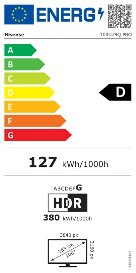 Detalle de Hisense 100 Zoll ULED Mini-LED U79Q PRO (2025) – Großbild-Qualität mit Mini-LED