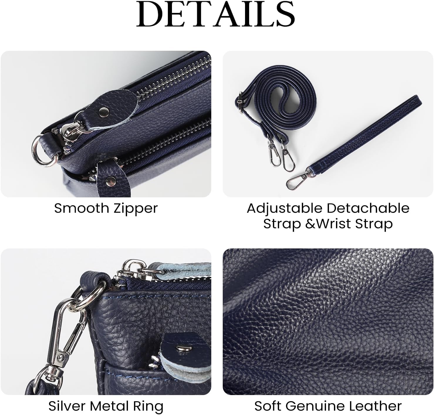 Thumbnail 2 de befen Genuine Leather Cross Body Bag for Women — Small Phone Bag with RFID, 2 Straps