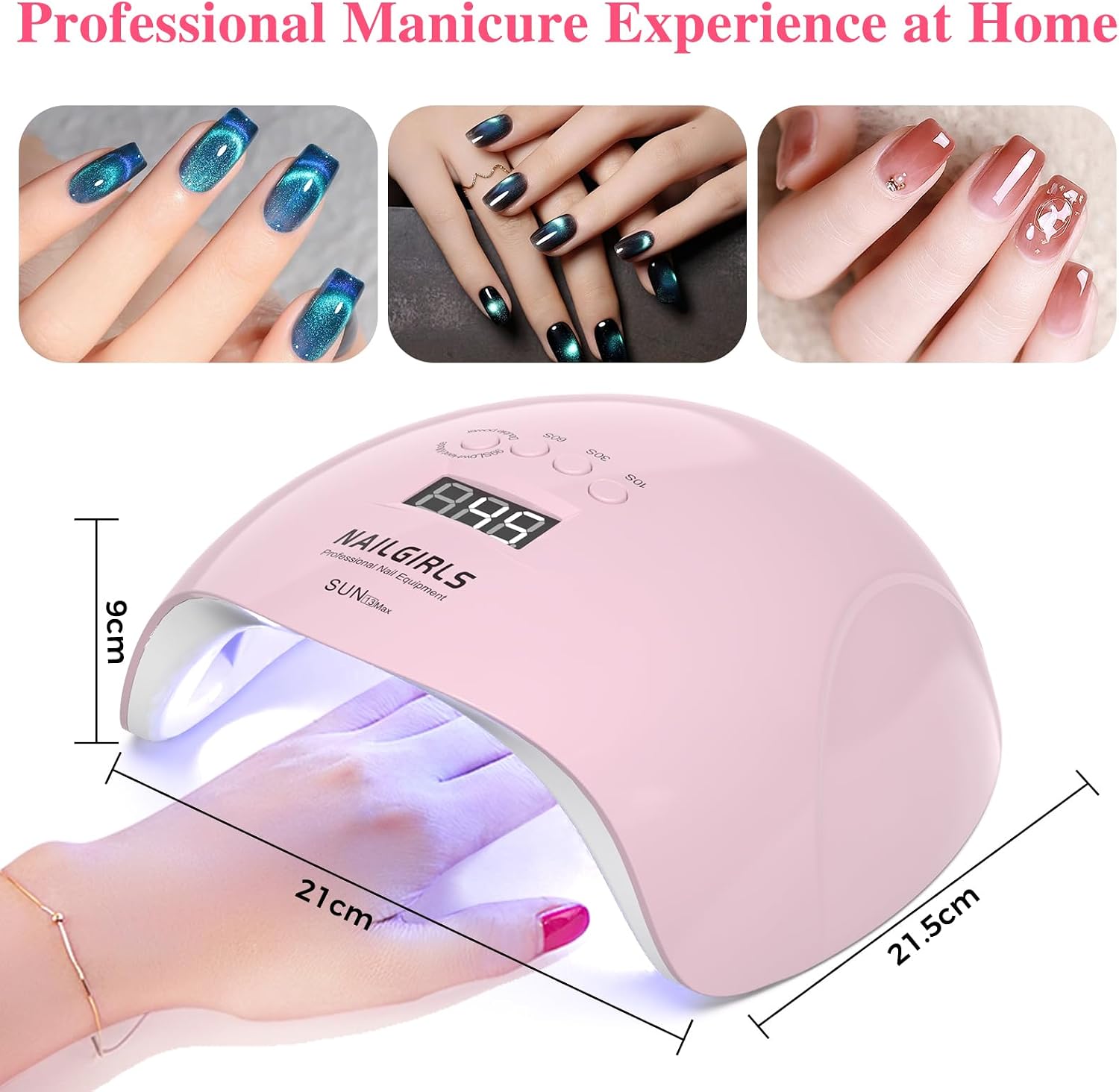 Thumbnail 5 de NAILGIRLS 220W UV LED Nail Lamp