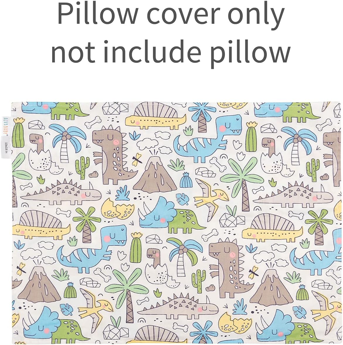 Detalle 1 de ALVA 2L-TPW14-CA Toddler Pillowcases, Cotton, Breathable, Envelope Closure
