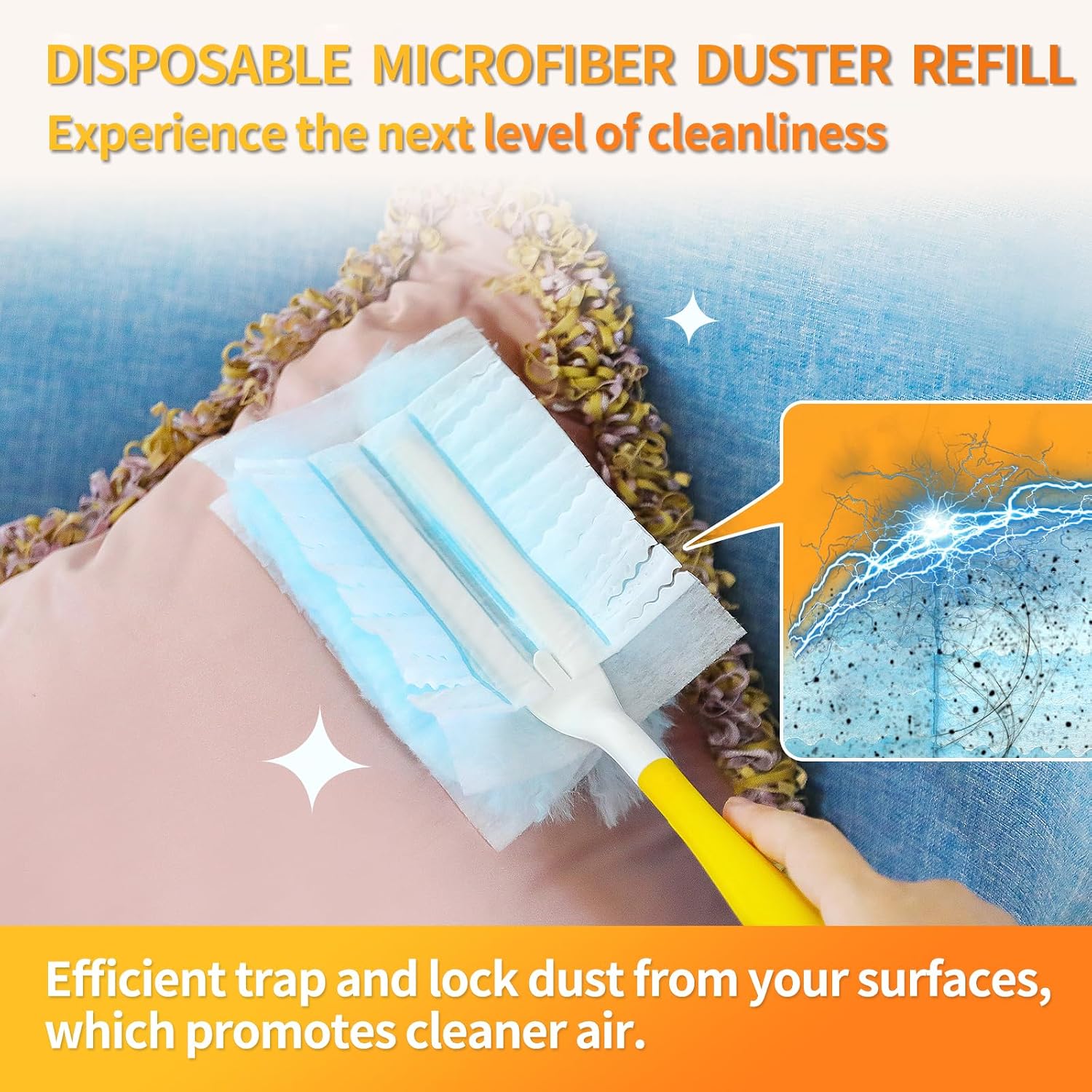 Detalle de Senowi FX-SNW-0122-30 Electrostatic Duster Refills, 30 Count, Unscented