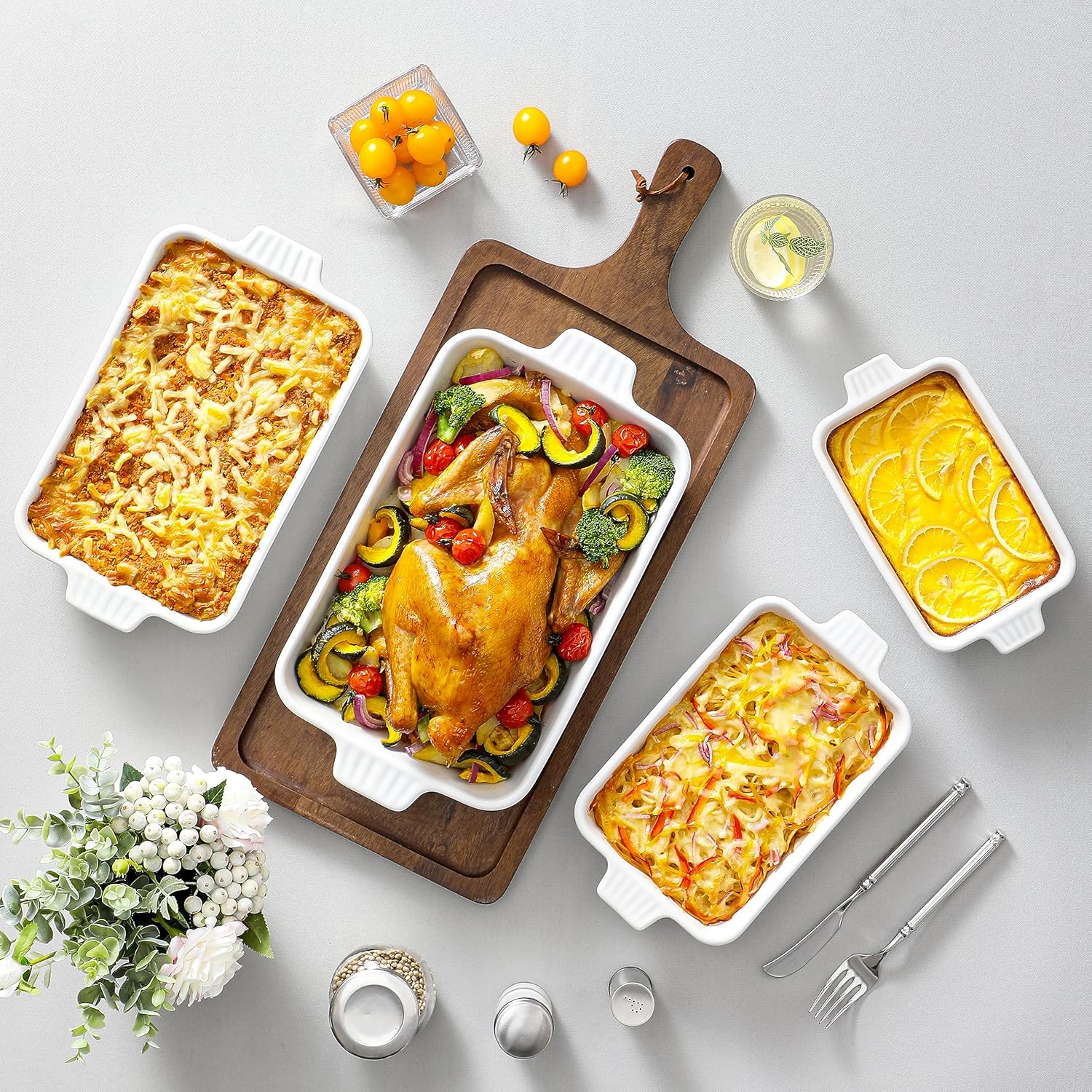Thumbnail 5 de MALACASA Casserole Dishes Set of 4 3QT
