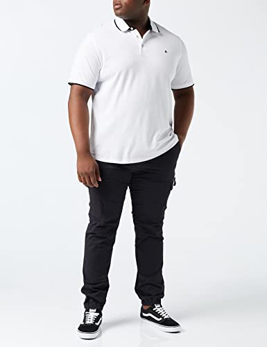 Detalle de Jack & Jones Jjepaulos Polo Ss Noos Pls Camiseta Hombre White 3XL