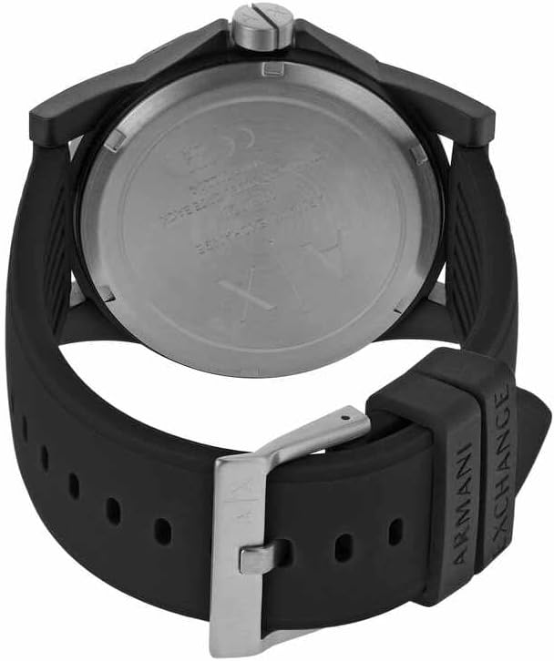Thumbnail 3 de Armani Exchange Montre pour Homme – mouvement quartz, boîtier 44 mm et bracelet en silicone/noir ou alternatives