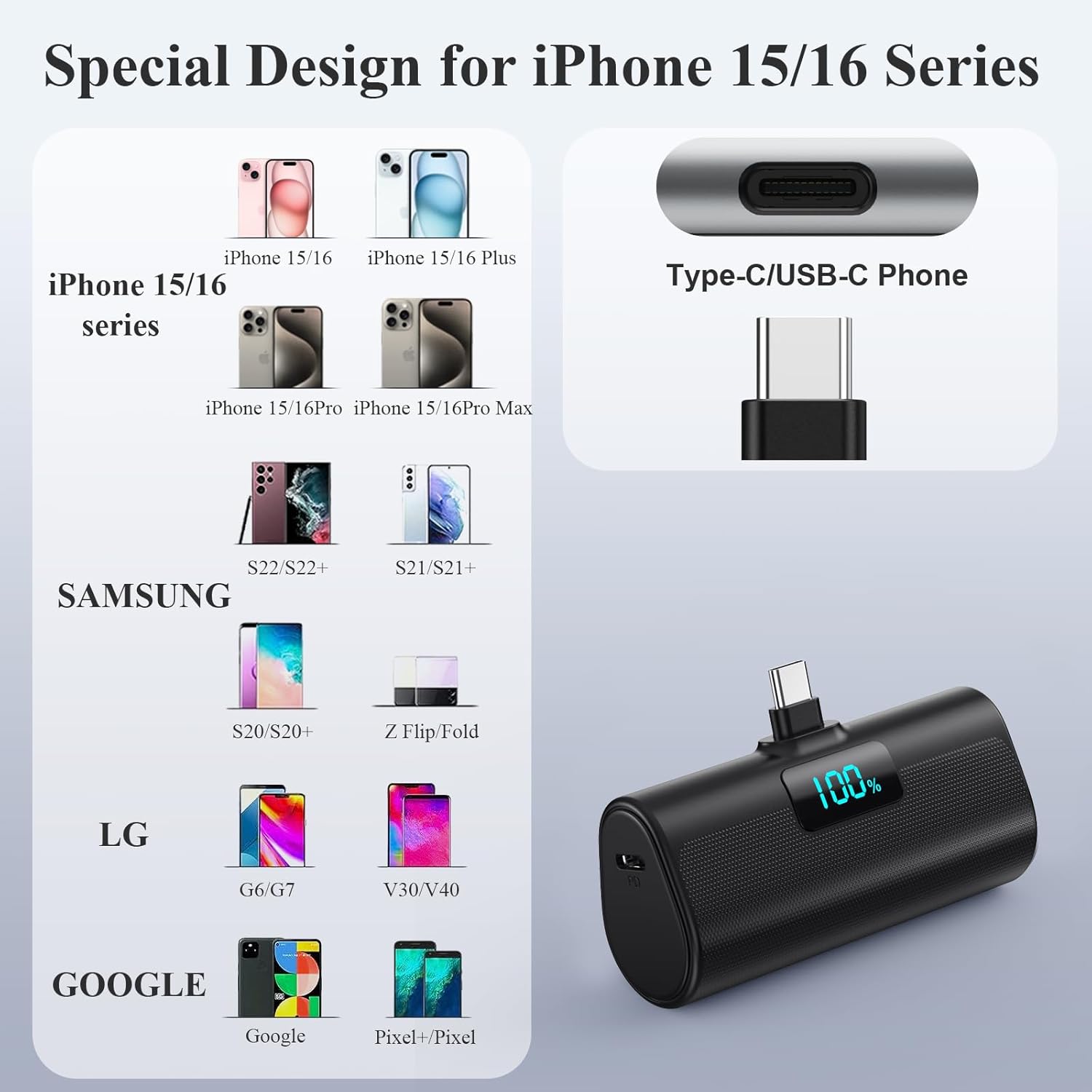 Thumbnail 5 de HETP Power Bank 5200mAh mini per iPhone