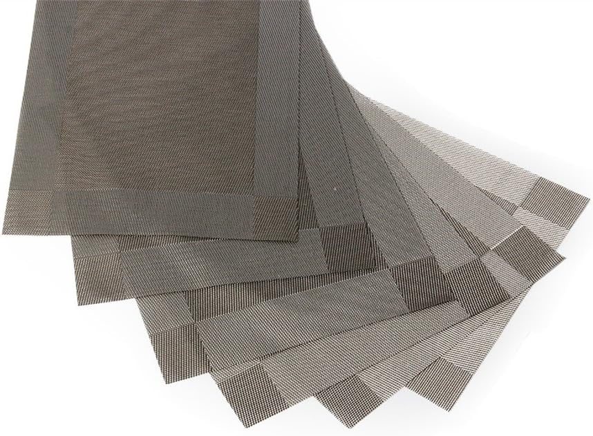 Detalle de Fontic 6er Set Platzsets 30x45 cm – rutschfest, abwaschbar und hitzebeständig aus PVC