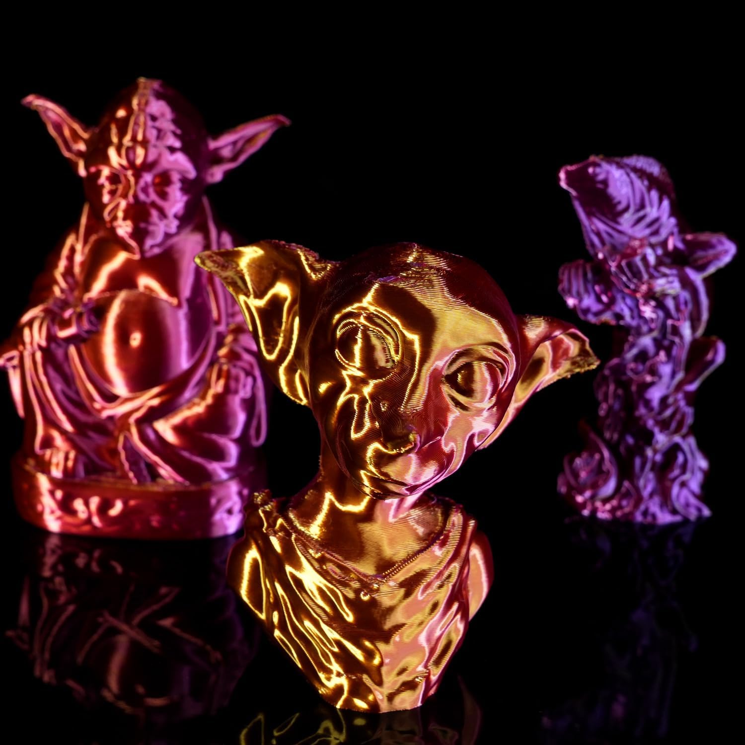 Thumbnail 1 de GratKit Filamento PLA Seda Tricolor 🌈 1kg, 1.75mm