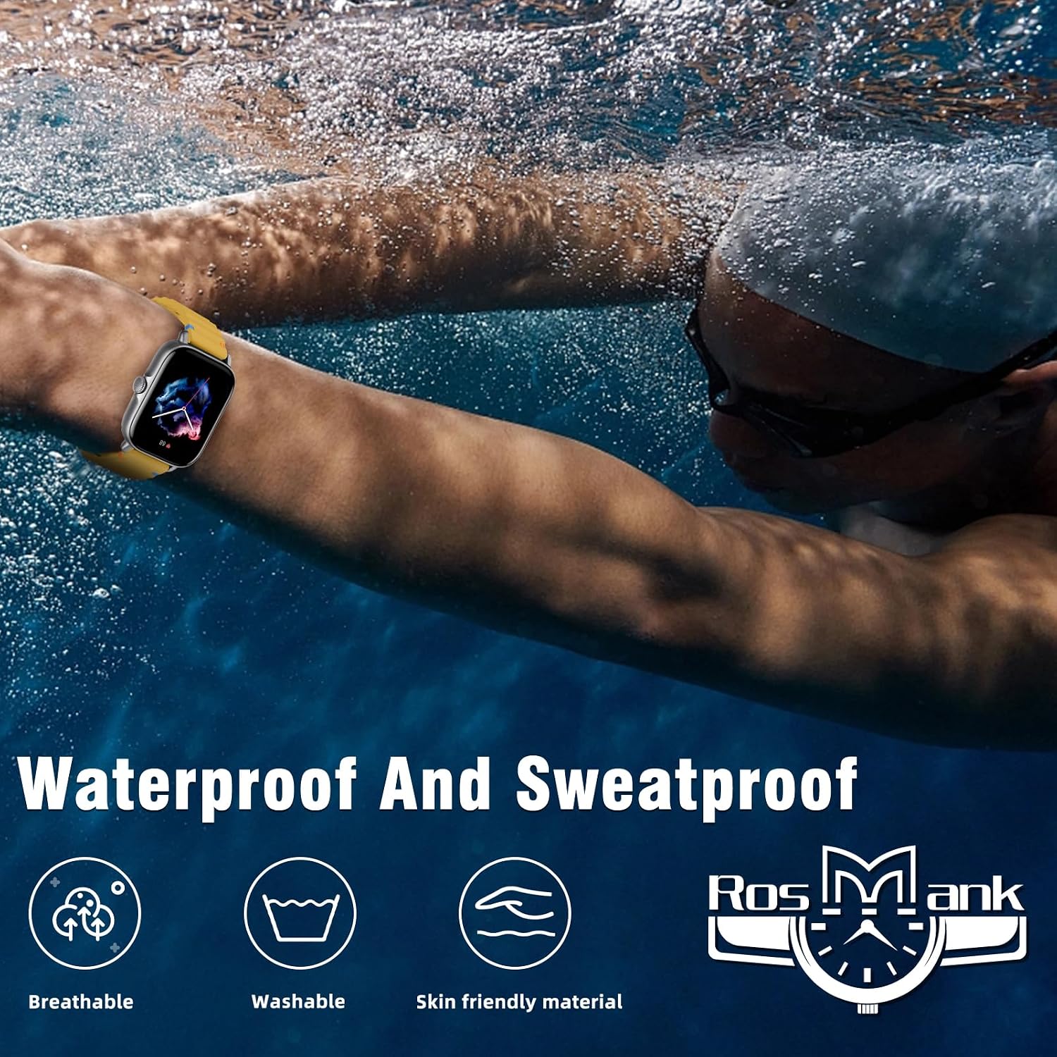 Thumbnail 4 de RosMank 20mm Silicone Watch Band for Amazfit and Garmin Bundles