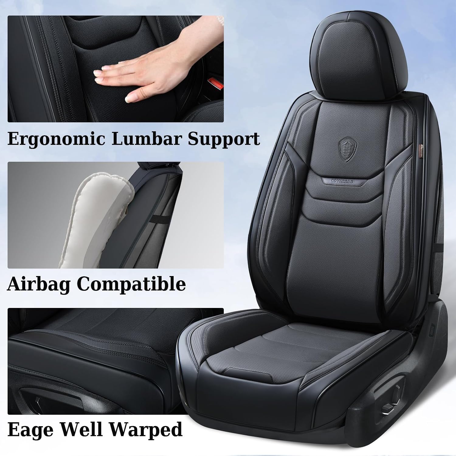 Detalle de Coverado Leather Seat Covers Full Set
