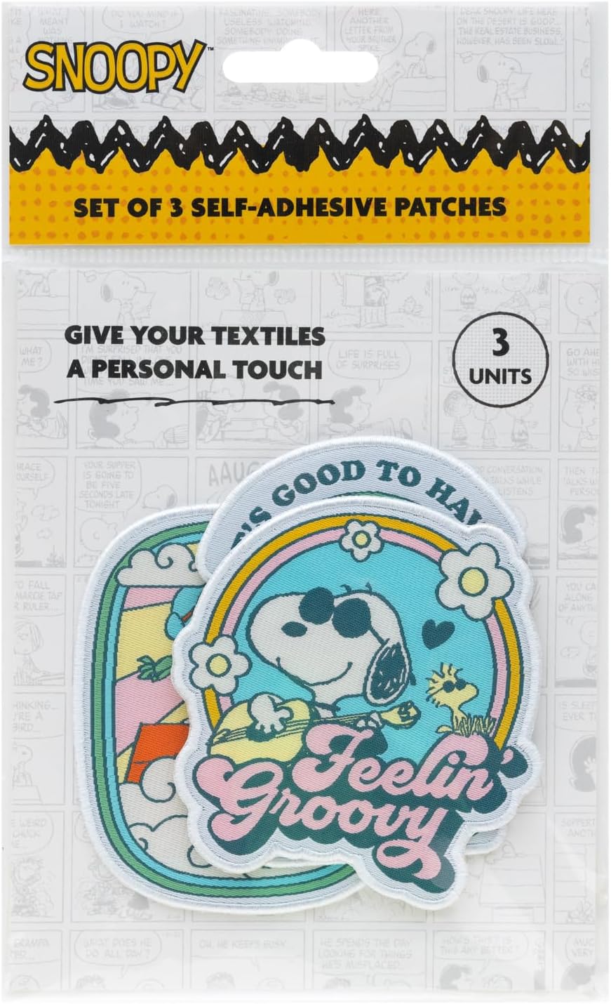 Thumbnail 1 de Gruppo Erik Toppe Termoadesive Snoopy Peanuts – set da 3 patch adesive termoresistenti 10 x 11 cm