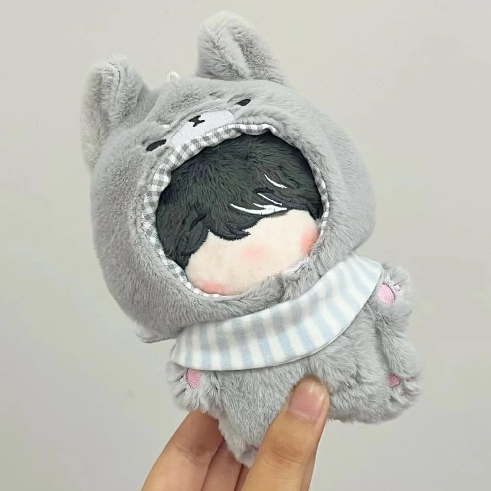 ぬいぐるみ用 狼の着ぐるみ 10cm用 スタイ付きアニマルコスチューム