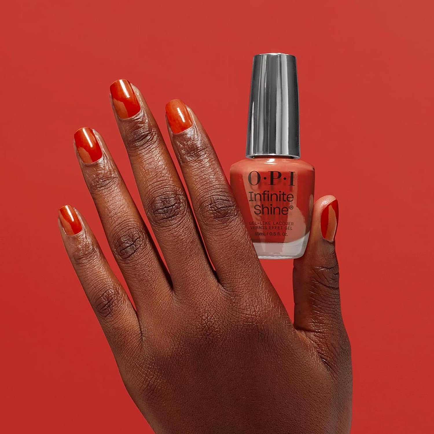 Detalle 2 de OPI Infinite Shine smalto rosso a lunga durata (15 ml) effetto gel senza lampada UV