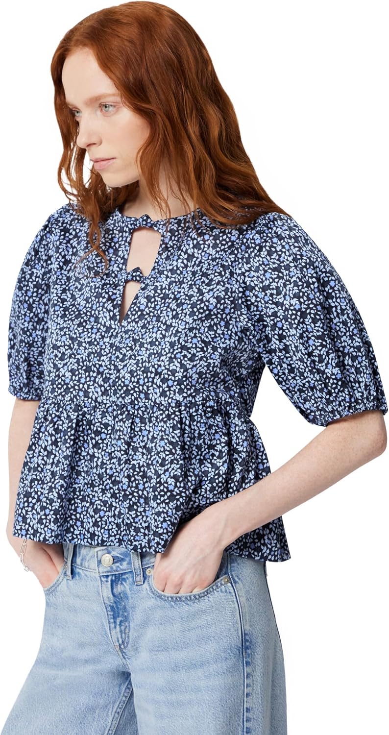 Thumbnail 6 de Amazon Essentials Women's Cotton Sateen Relaxed-Fit Peplum Blouse
