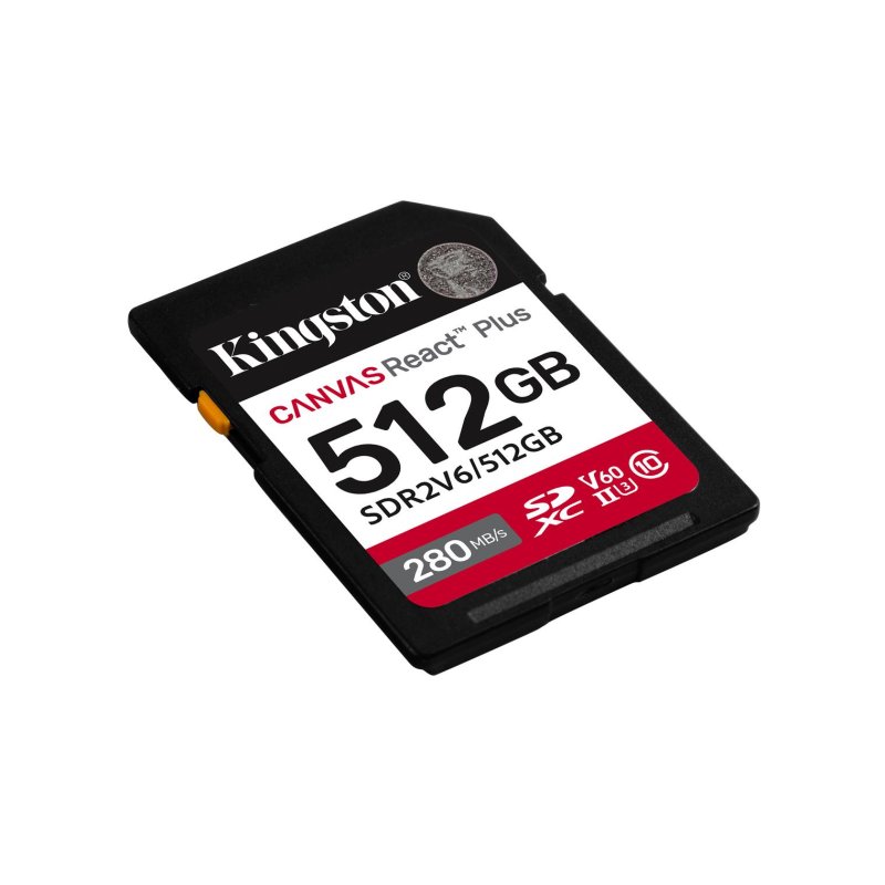 Detalle 2 de Kingston Canvas React Plus 512GB SDXC UHS-II V60: alto rendimiento para creadores exigentes