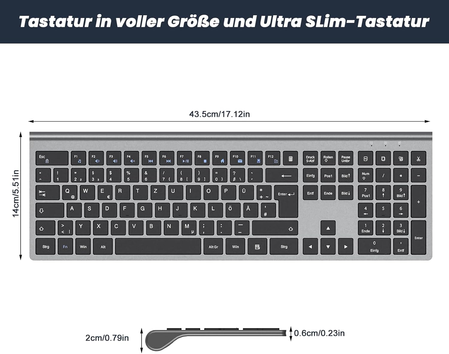Thumbnail 4 de Cimetech Kabellose Tastatur QWERTZ 2,4G