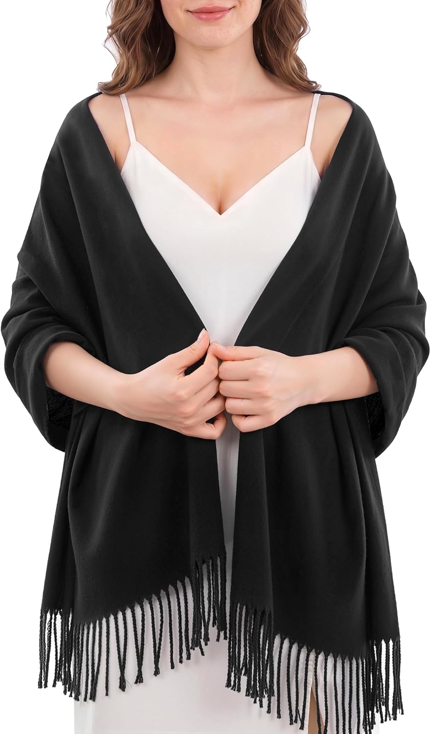 Thumbnail 1 de FURTALK Butter-Soft Pashmina Shawl Wrap for Women (70% Polyester, 30% Viscose)