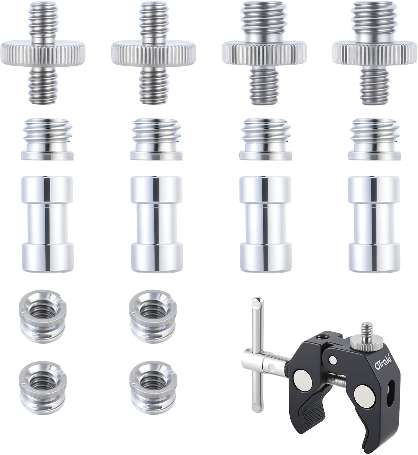 OTraki Kamera Schrauben Adapter 1/4 auf 3/8 Zoll