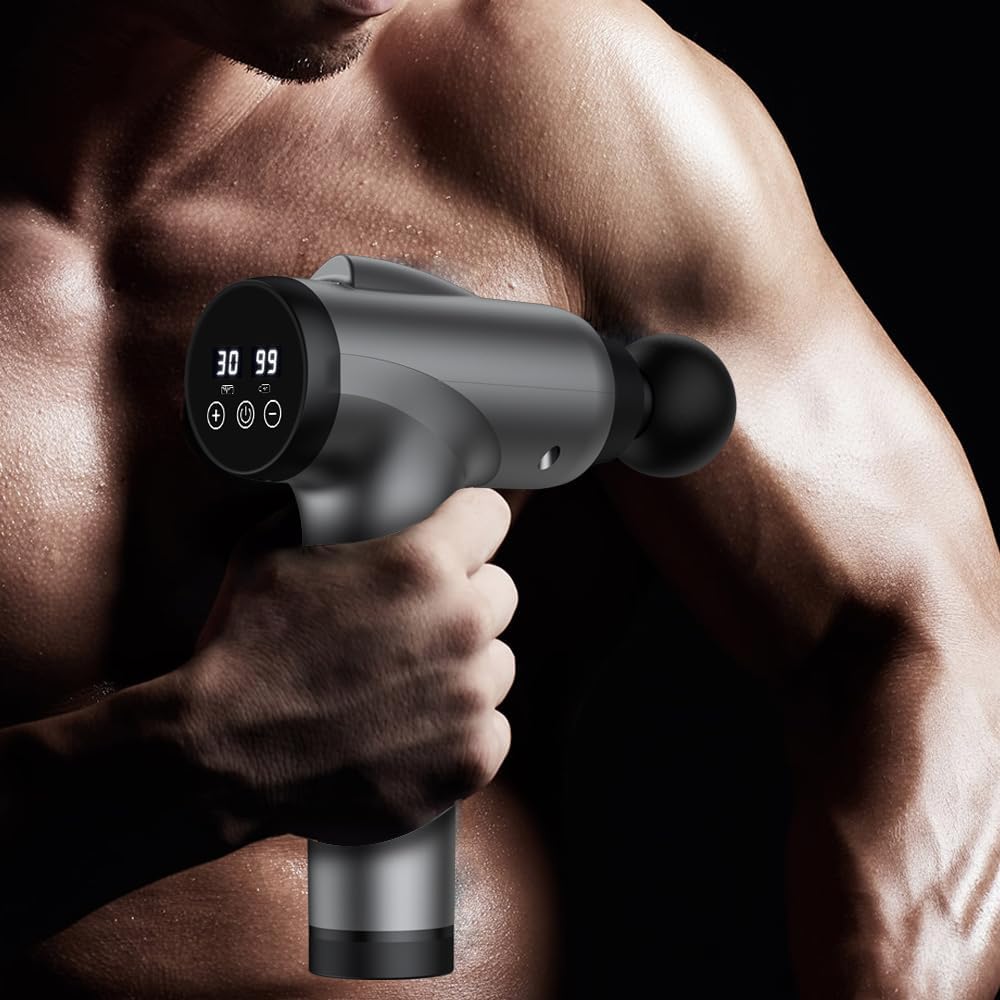 Thumbnail 6 de Olsky Deep Tissue Massage Gun with 9 Heads, 30 Speeds, and 10 Accessories