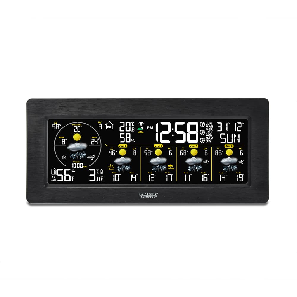 Detalle 2 de La Crosse Technology SW404-BLA J+4-weerstation met wifi en LCD