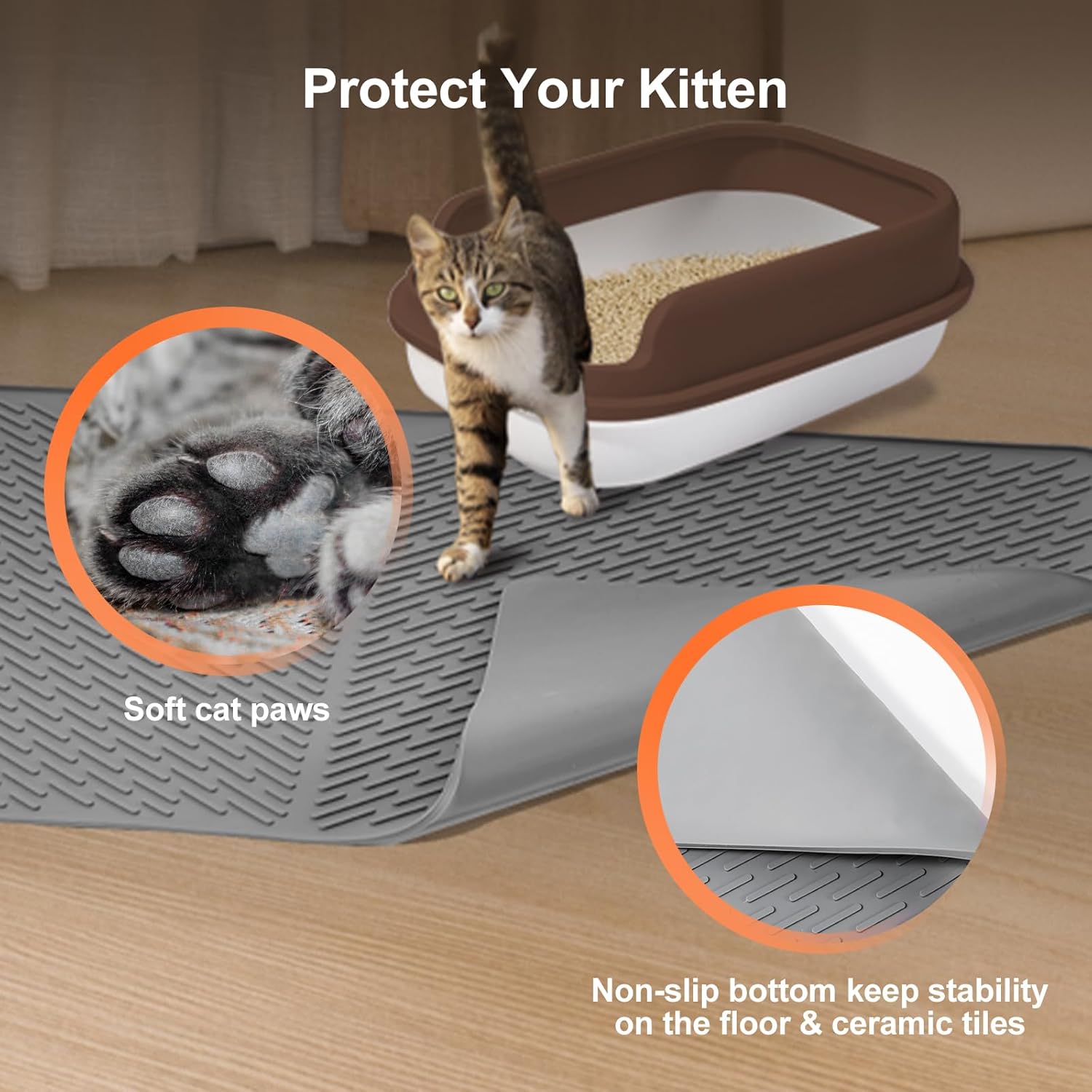 Thumbnail 3 de Odoland Cat Litter Mat 71x51cm