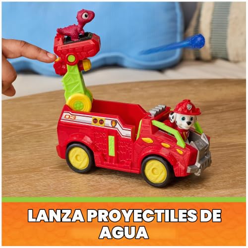 Detalle de Paw Patrol Patrulla Canina Dino Movie Rescue: Camión Marshall + 2 Figuras