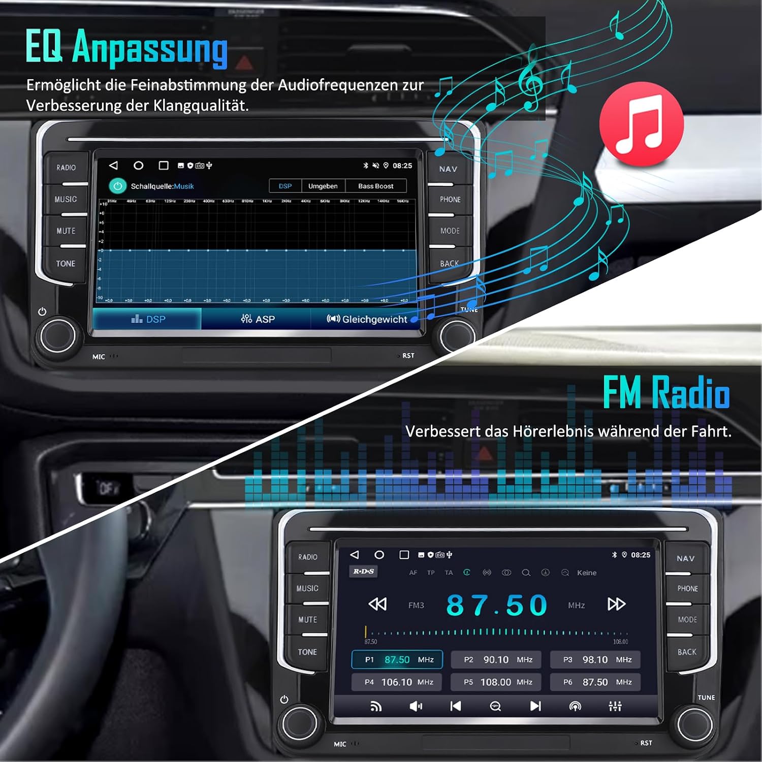 Thumbnail 5 de Android Autoradio mit GPS Navi 7 Zoll